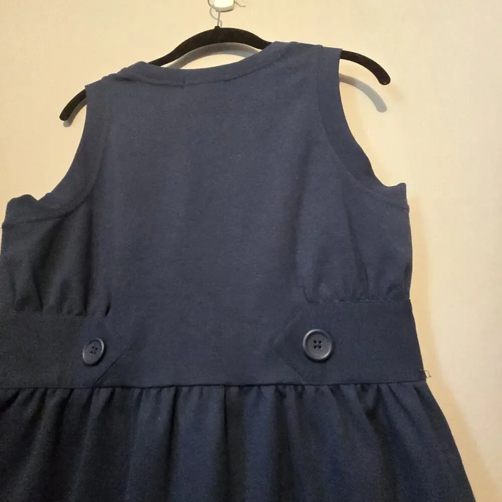 Banana Republic NEW Sleeveless Dress Womens MED Stretch Blue Preppy Business $69 - Picture 12 of 13